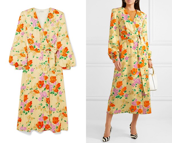 DRIES VAN NOTEN 花卉提花裹身连衣裙10938元